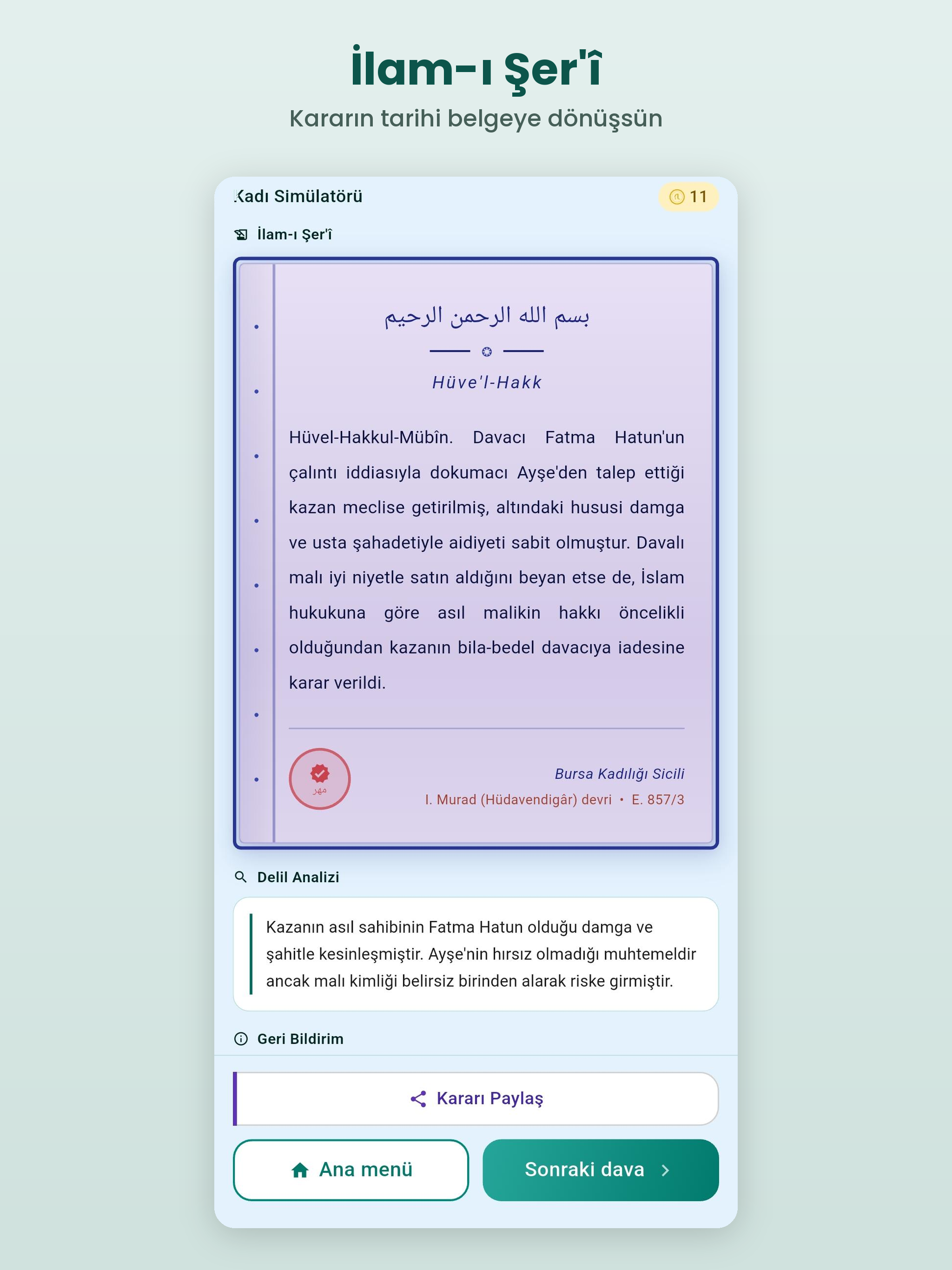 Kadı Simülatörü screenshot 13