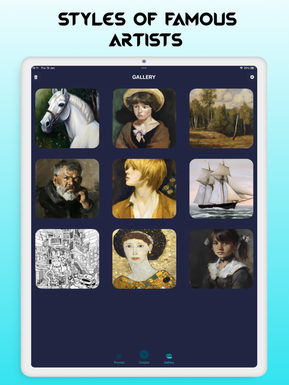 Neural Network Art Generator iPad screenshot
