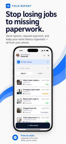 Field Report: Job Reports screenshot