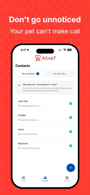 Alive? Daily Safety Check screenshot 2