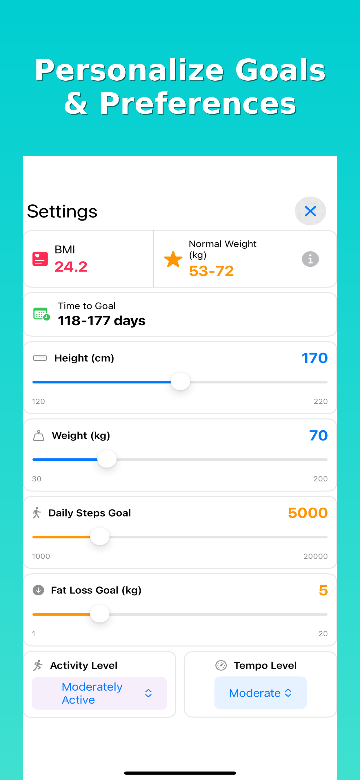 Step Counter: Walk, Cycle, Run