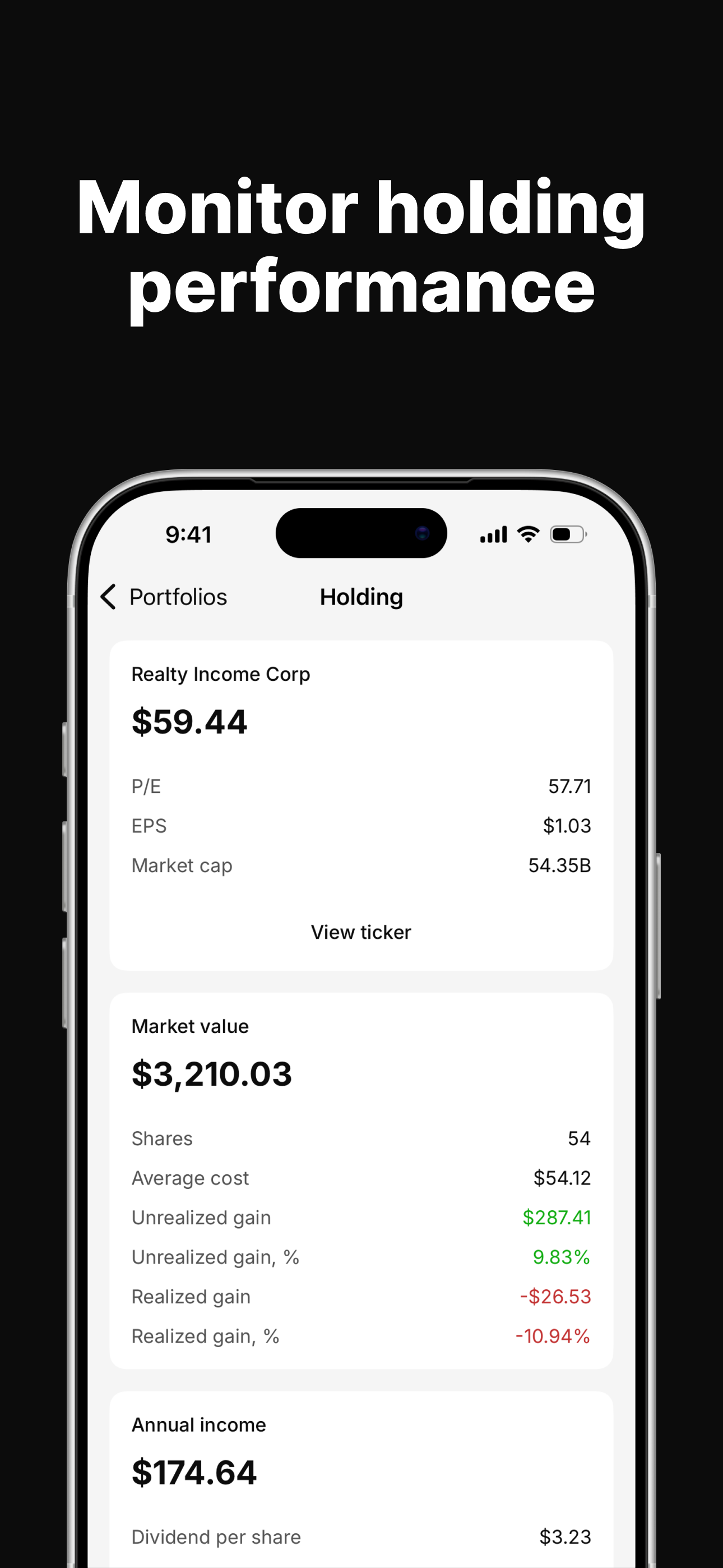 Dividend Tracker - Plainzer