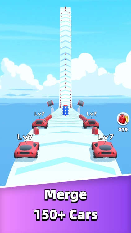 Merge Car Run - Evolution Race