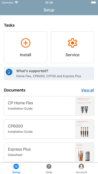 ChargePoint Installer Screenshot