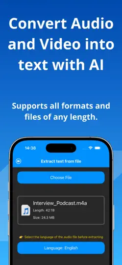 Ses Transkripsiyonu iPhone Ekran Görüntüsü 1