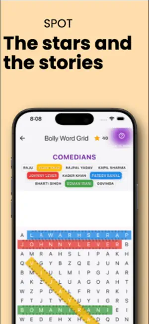 BollyWord Grid screenshot 1