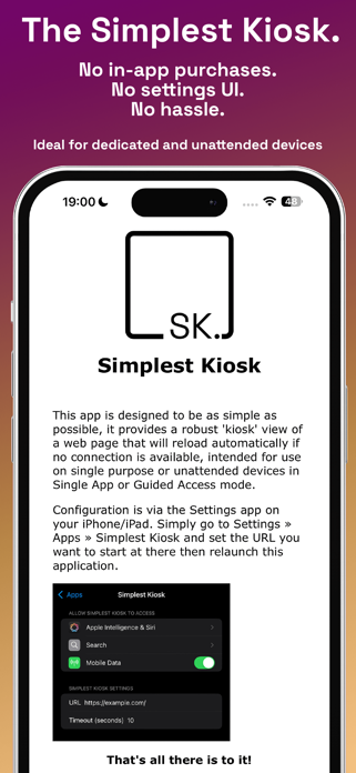 Simplest Kiosk Screenshot 1 of 3