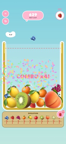 Emoji Merge Fruit iPhone screenshot