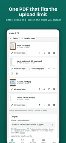 DocuClue: PDF Scan & Resize screenshot 1