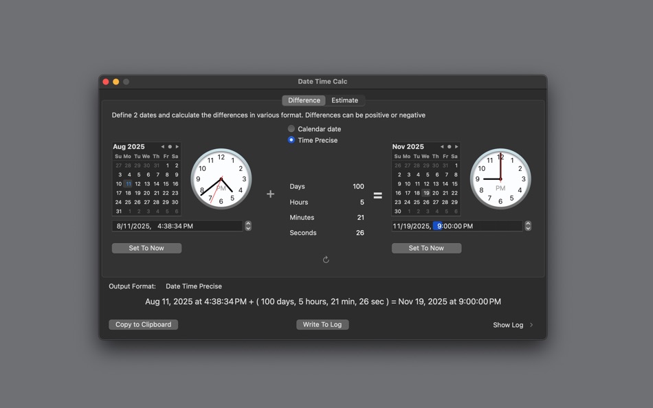 #8. Date Time Calc 2 (macOS) 作者: Roberto Panetta