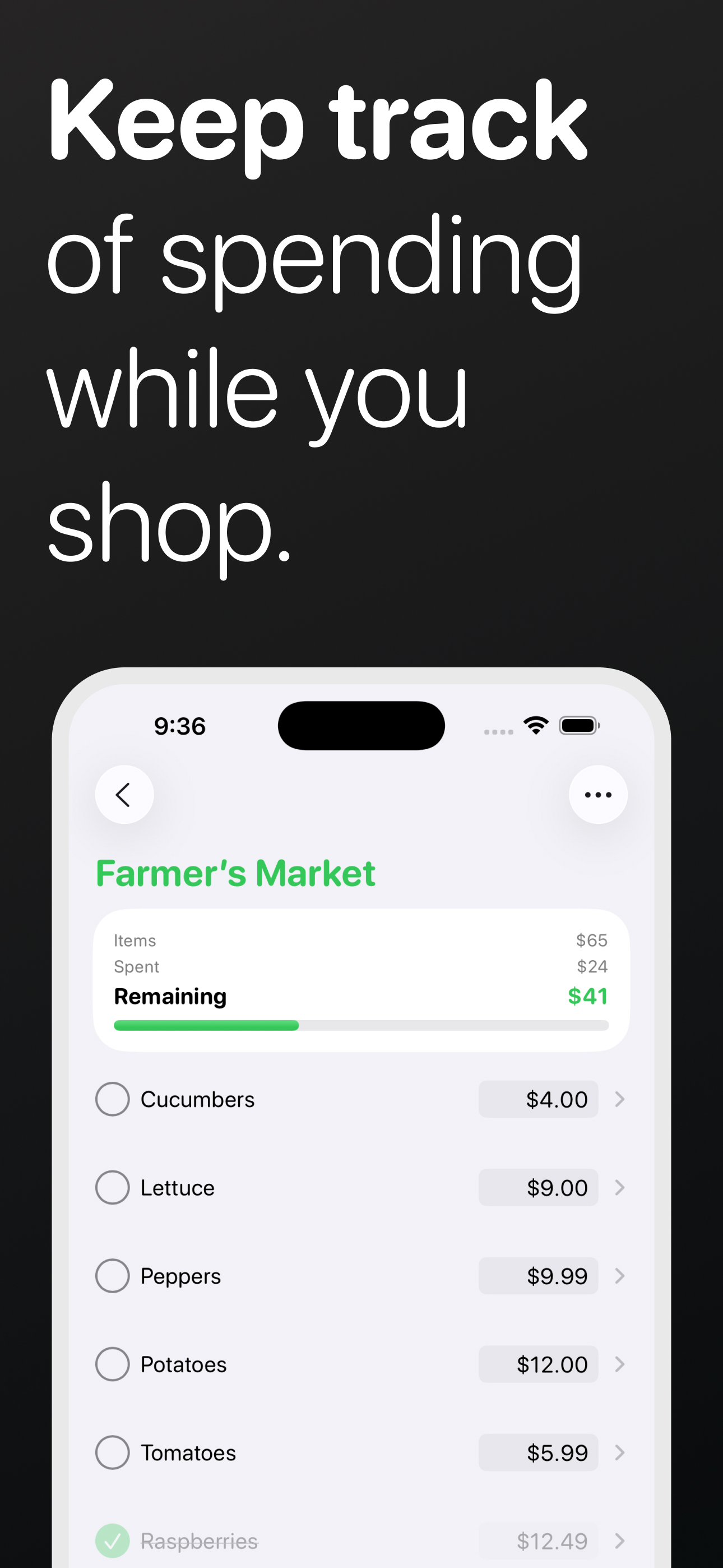 Spendoo: Grocery Shopping List screenshot 5
