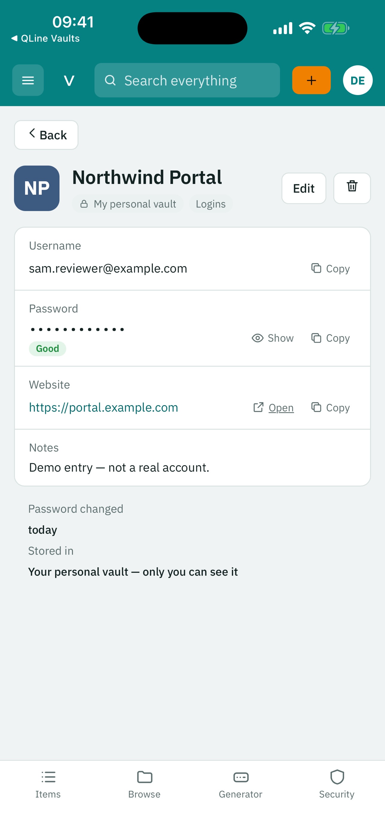 Screenshot 2 of QLine Vaults