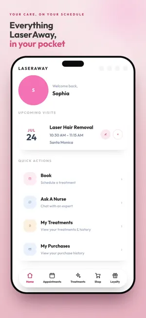 LaserAway Mobile screenshot 1
