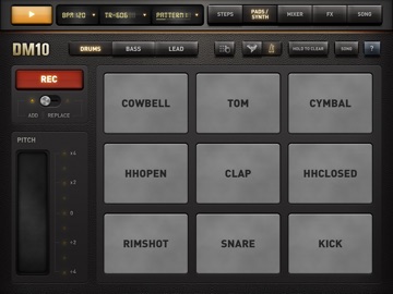 DM10 - Drum & Synth Machine iPad screenshot