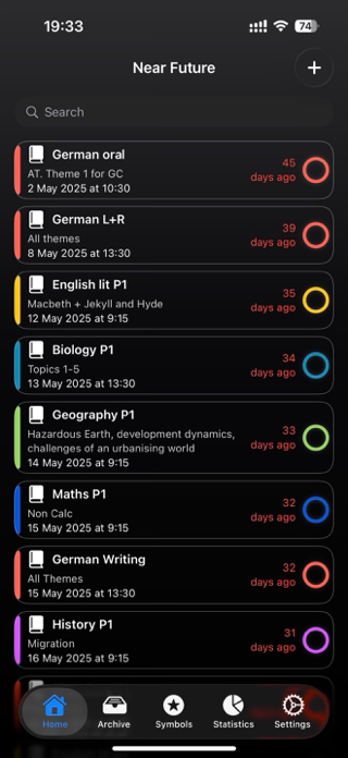 Near Future - Event Tracker Screenshot 1 of 5