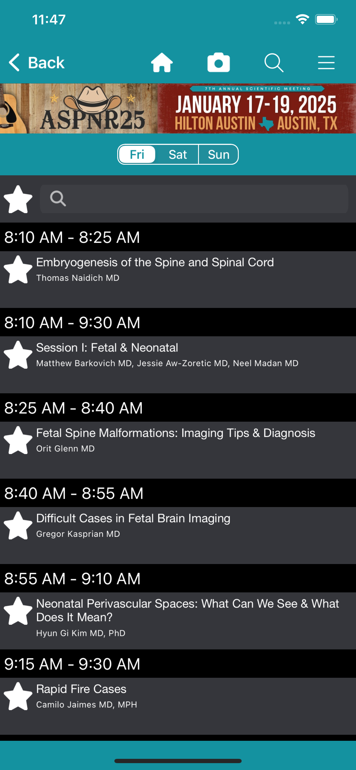 ASPNR Events