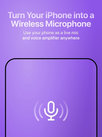 Virtual Microphone - AirMic iPad screenshot