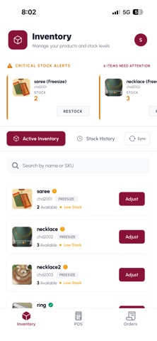 Swaarasya POS screenshot