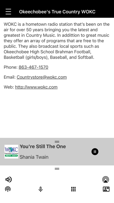 True Country WOKC 100.9 FM Screenshot