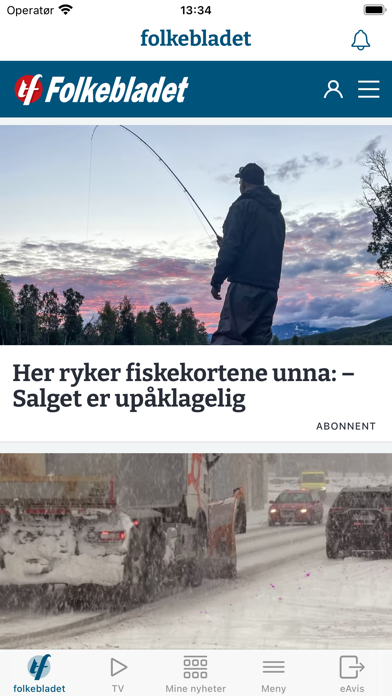Folkebladet.no Screenshot