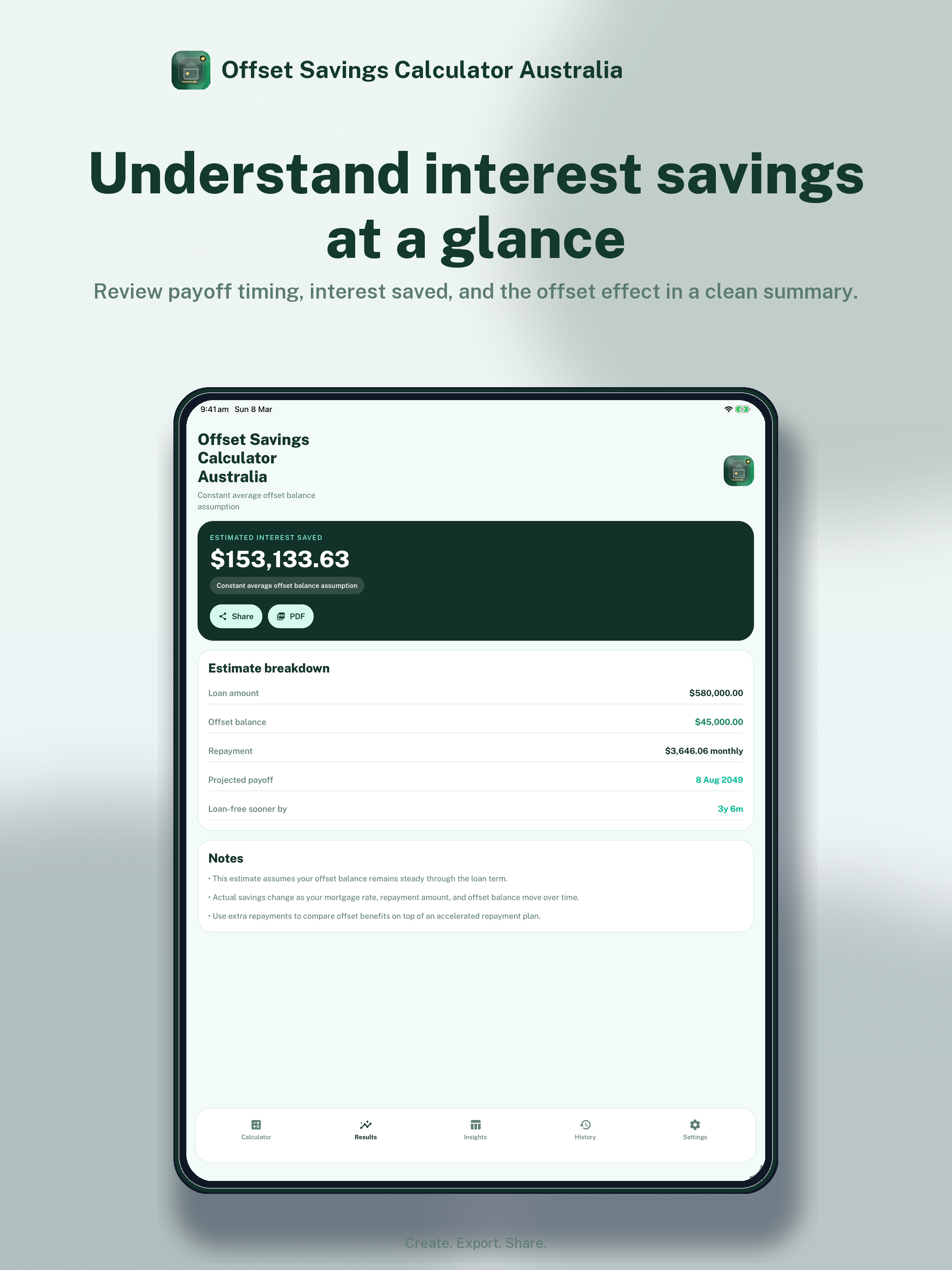 Offset Savings Calculator AU screenshot 6
