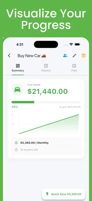 Finan360: Savings & Goals screenshot 2