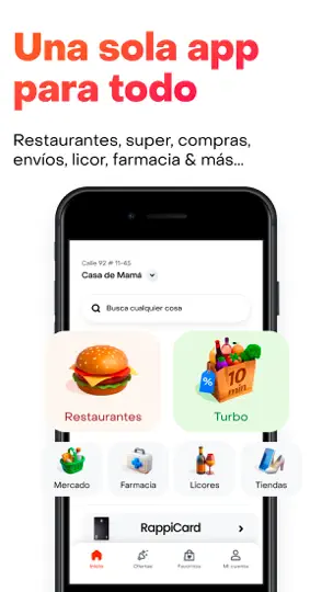 Captura de pantalla de Rappi - Pide Todo En Minutos en iPhone 9