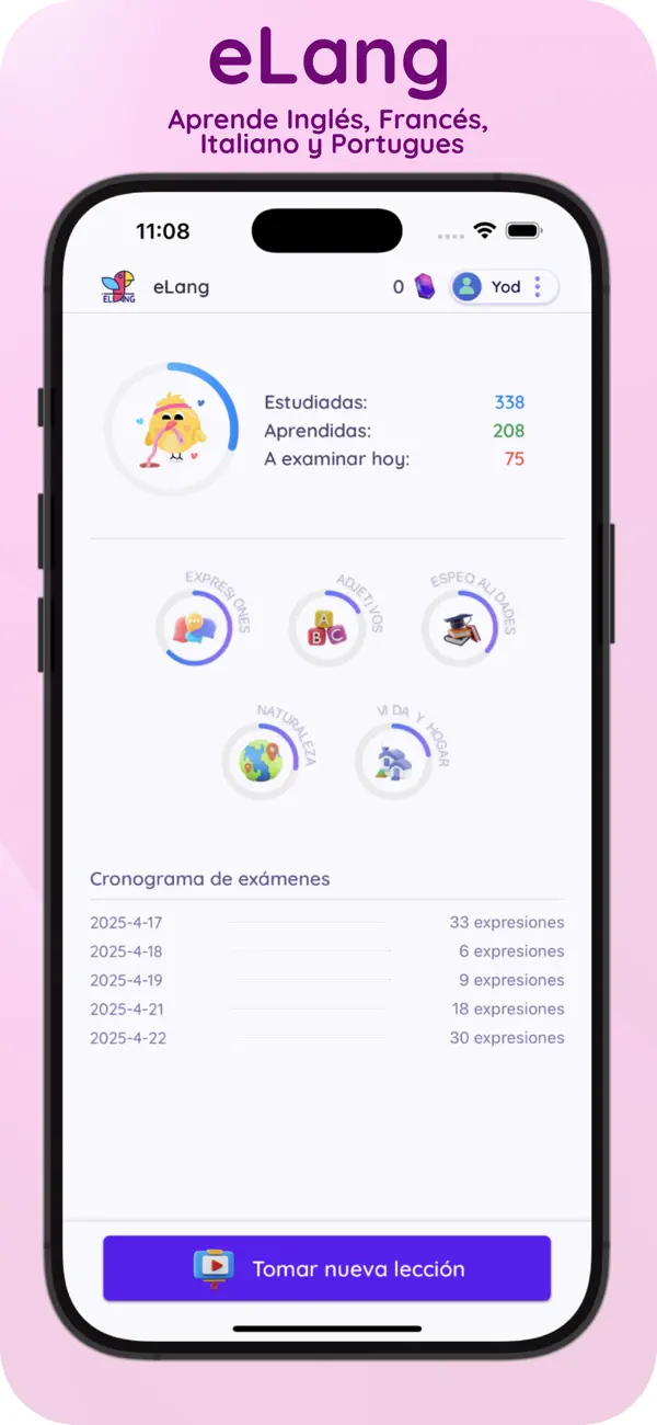 Screenshot #1 pour eLang: Apprendre des langues
