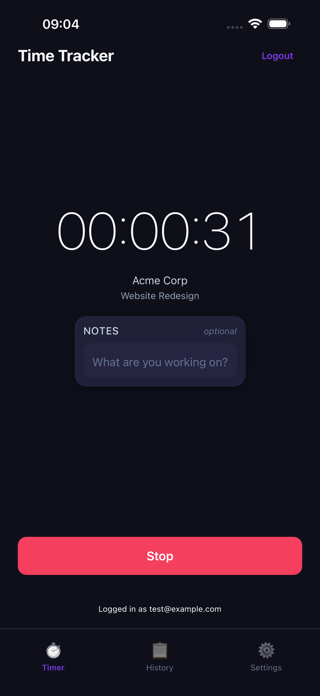 Time Tracker for freelancers Screenshot 4 of 5