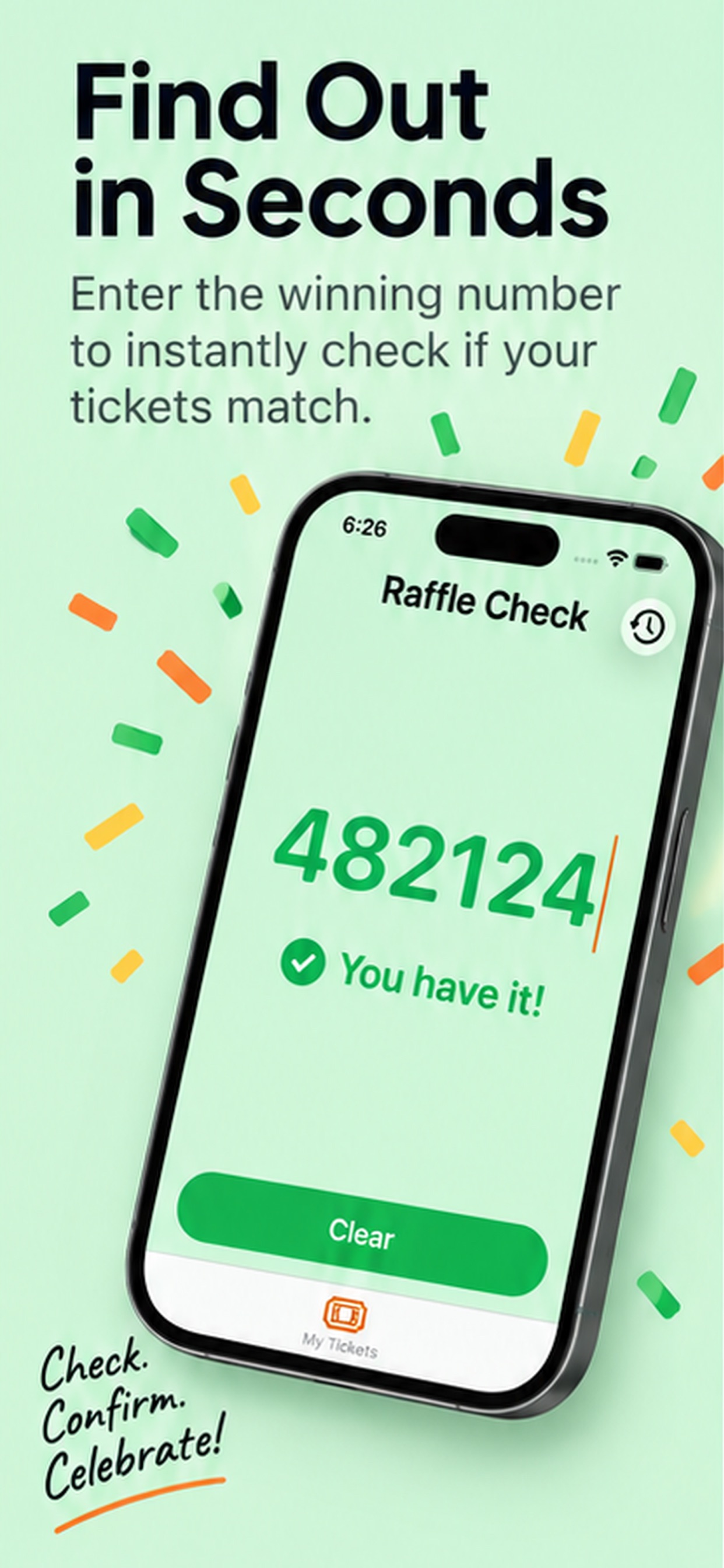 Screenshot 1 of Raffle Check