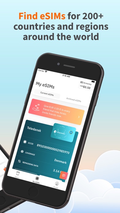 Airalo: eSIM Travel & Internet Screenshot