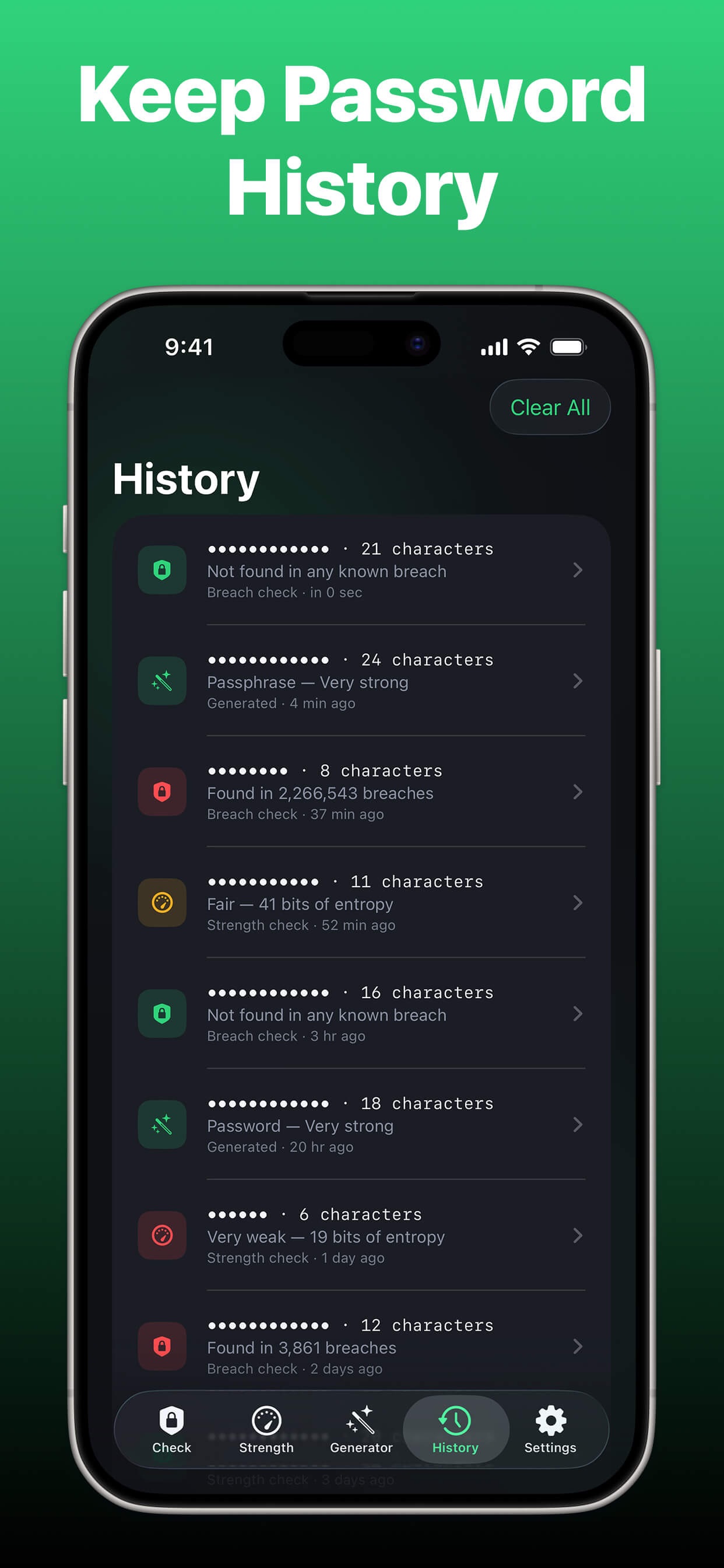 Screenshot 3 of Vaultic Password Leak & Streng