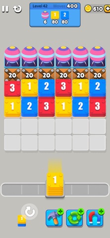 Bricks Stack Puzzle iPhone screenshot