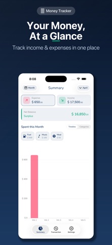 The MoneyTracker Screenshot 2 of 4
