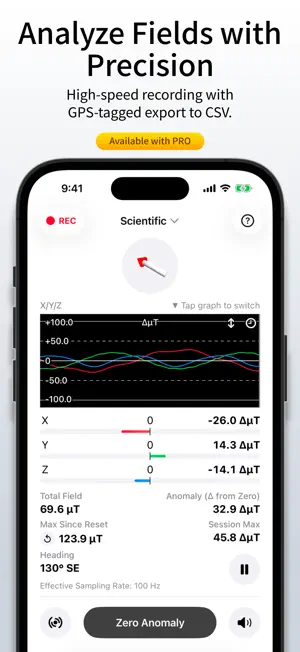 Magnetometer X screenshot 3