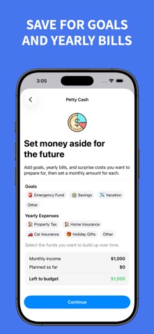 Petty Cash - Envelope Budget iPhone screenshot