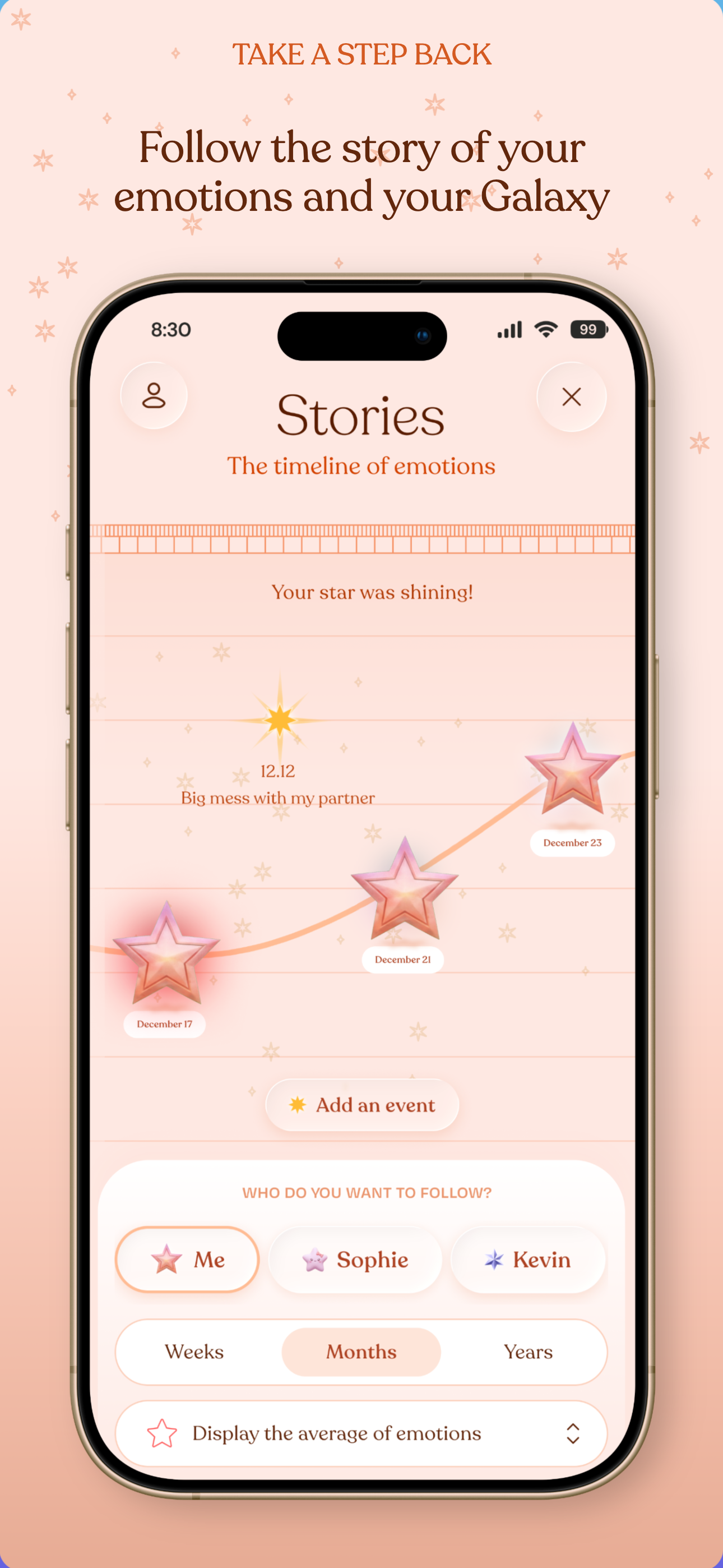 Stellia: Mood & Check in screenshot 5