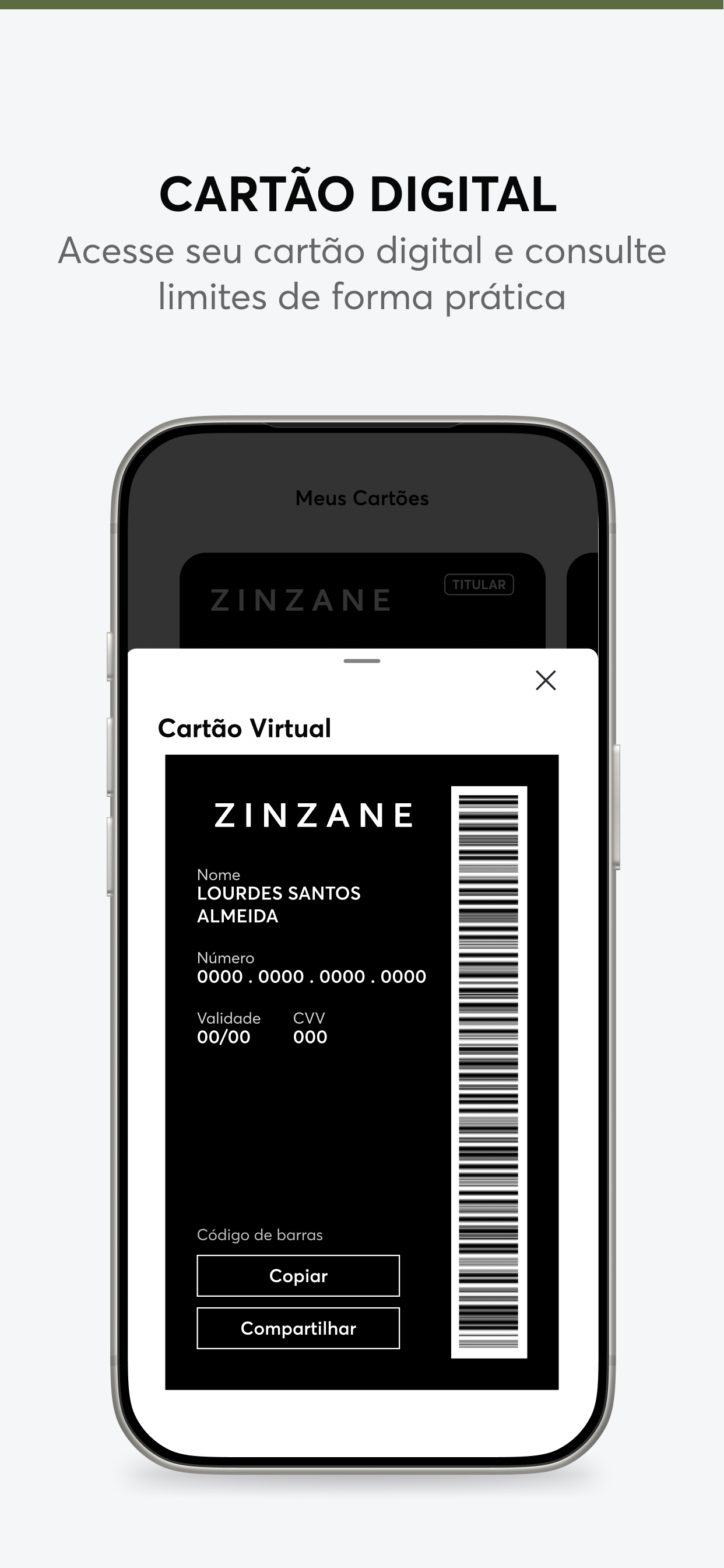 Cartão Zinzane