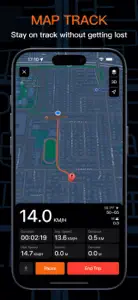 Speedometer GPS Running Track screenshot #2 for iPhone