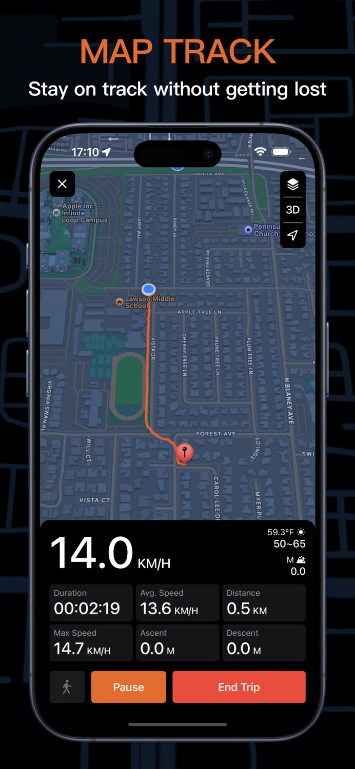 Speedometer GPS Running Track