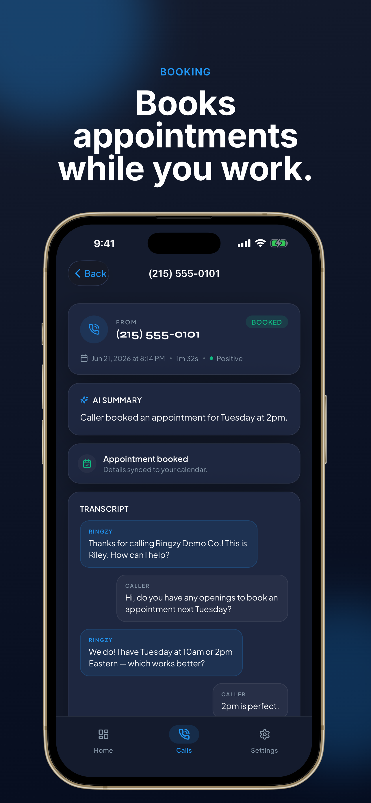 Ringzy: AI Receptionist