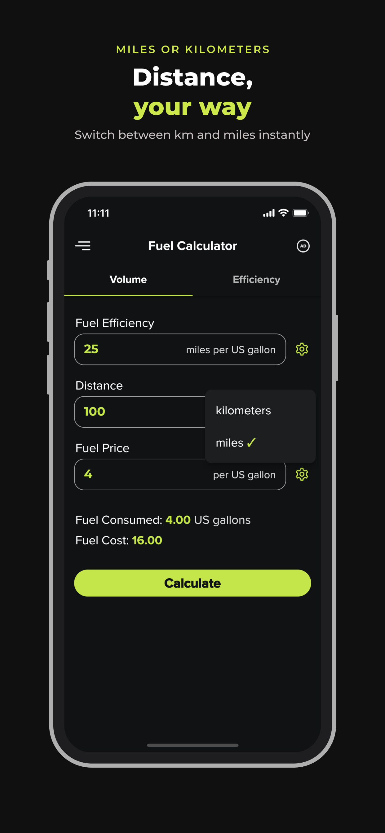 Fuel Calculator: Gas Mileage screenshot 3