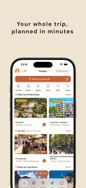 Periplo - AI Trip Planner screenshot 1