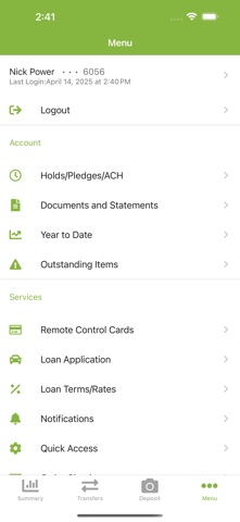 App screenshot