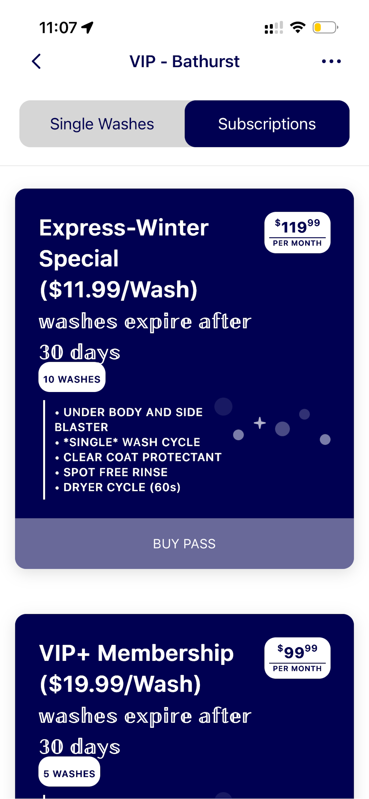 VIP CarWash App
