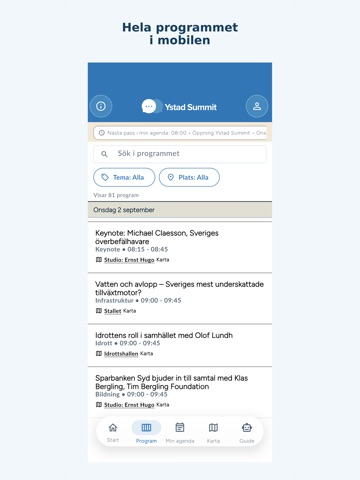 Ystad Summit 2026 iPad screenshot 6