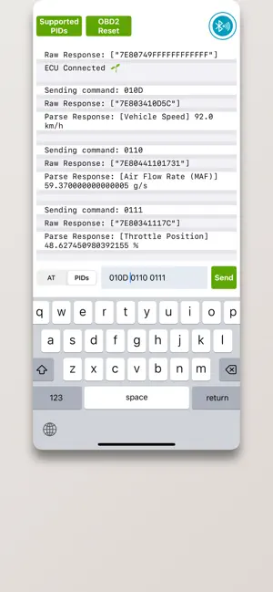 OBDII Terminal - ELM327 iPhone screenshot 5