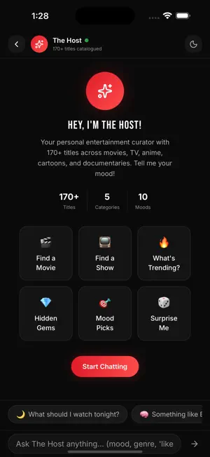 VibeCast: What to Watch screenshot 1