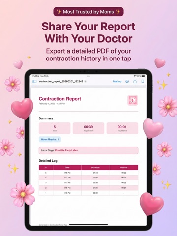 Contraction Timer - Labor Aid ipad screenshot 4
