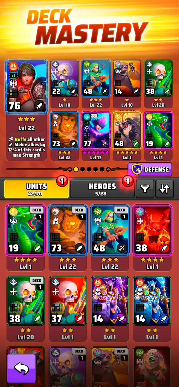 Black Deck - Card Battle TCG iOS Mod IPA screenshot 3 - iOS game interface